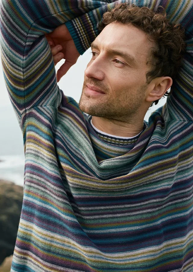 Men's Trenale Organic Cotton Striped Jumper