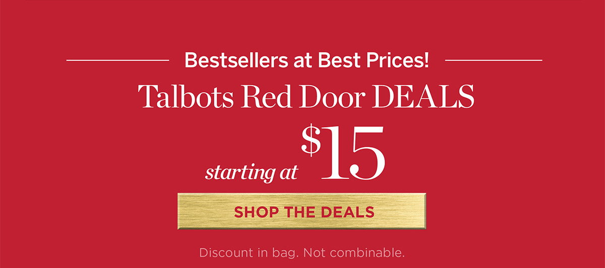 Talbots Red Door Deals Starting at $15 | Shop the Deals
