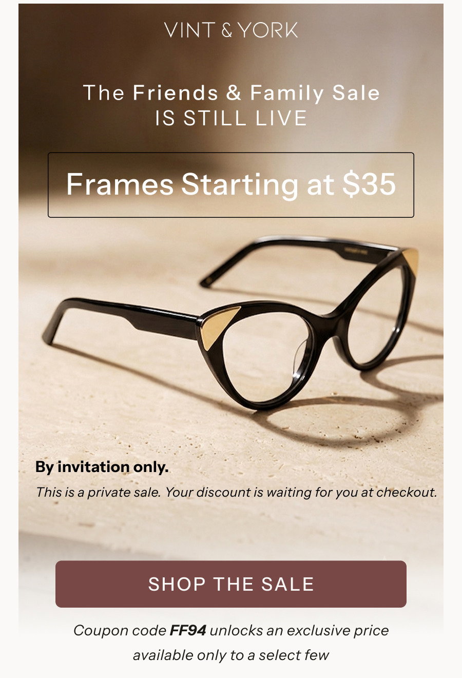 Friends & Family Sale