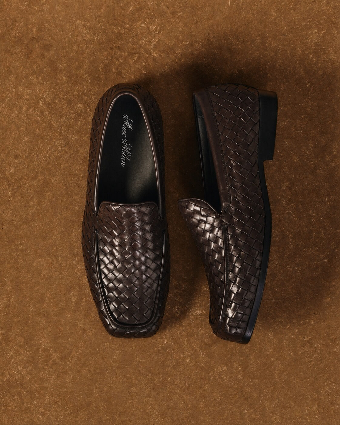 Torino Espresso Woven Square Toe Loafers