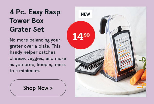 Easy Rasp Tower Box Grater - Set of 4