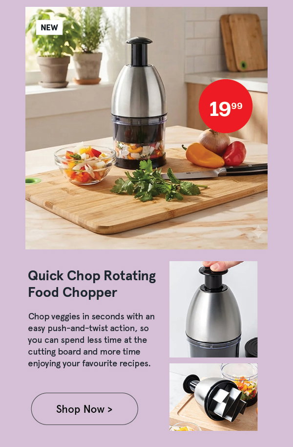 Quick Chop Rotating Food Chopper