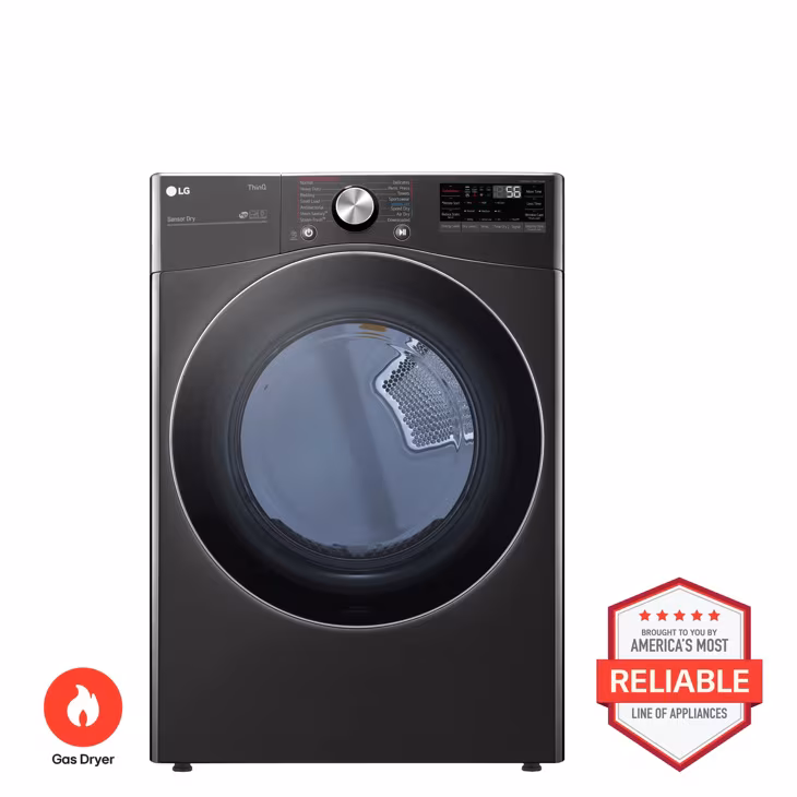 Image of LG Ultra Large Capacity Smart Wi-Fi Enabled Front Load Dryer