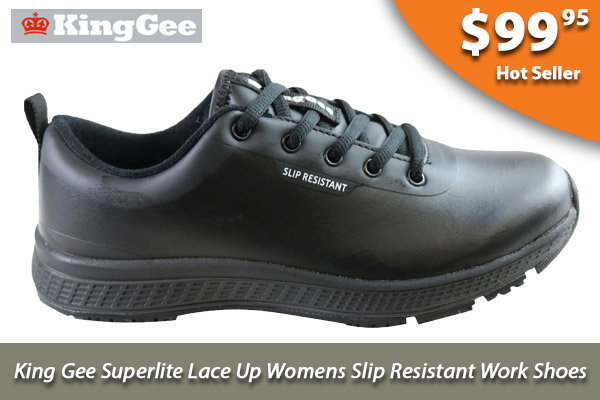 King Gee Superlite Lace Womens Slip Resistant Work Shoes