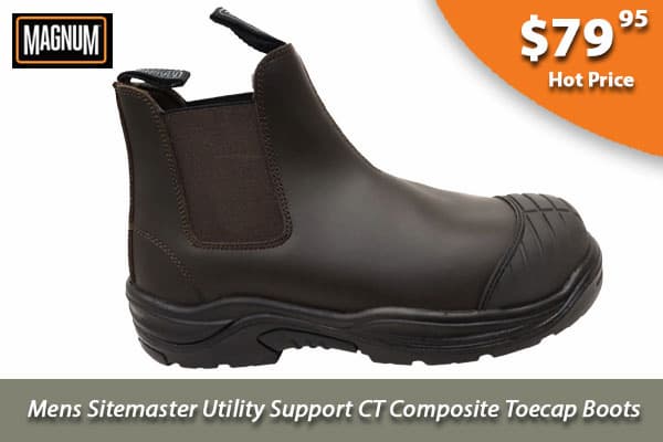 Magnum Mens Sitemaster Utility Support CT Composite Toecap Boots