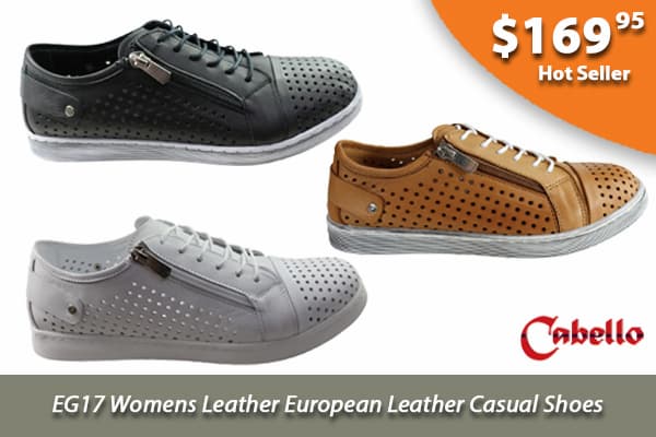 Cabello Comfort EG17 Womens Leather European Leather Casual Shoes