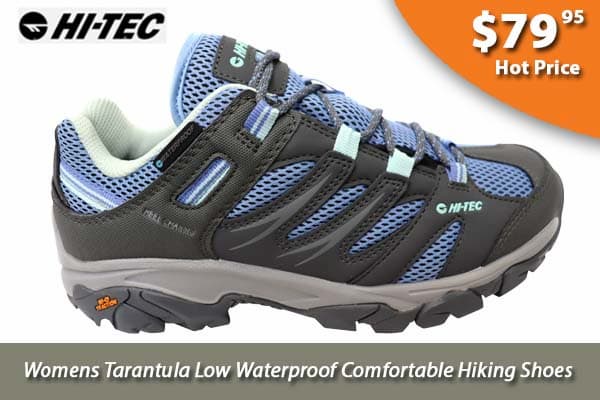 Hi Tec Womens Tarantula Low Waterproof Comfortable Hiking Shoes