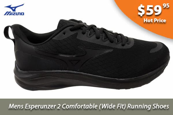 Mizuno Mens Esperunzer 2 Comfortable Wide Fit Running Shoes