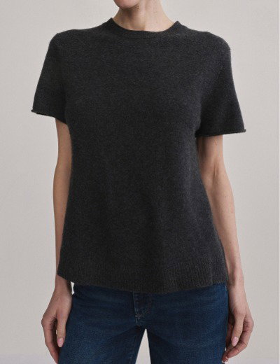 Knit Tee — Charcoal