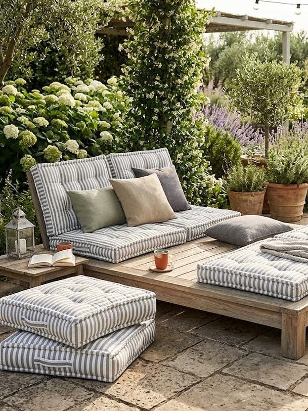  These floor cushions are very handy and can be used as chair pads, seat pads, dining booster cushions, children floor cushions and garden bench cushions. 