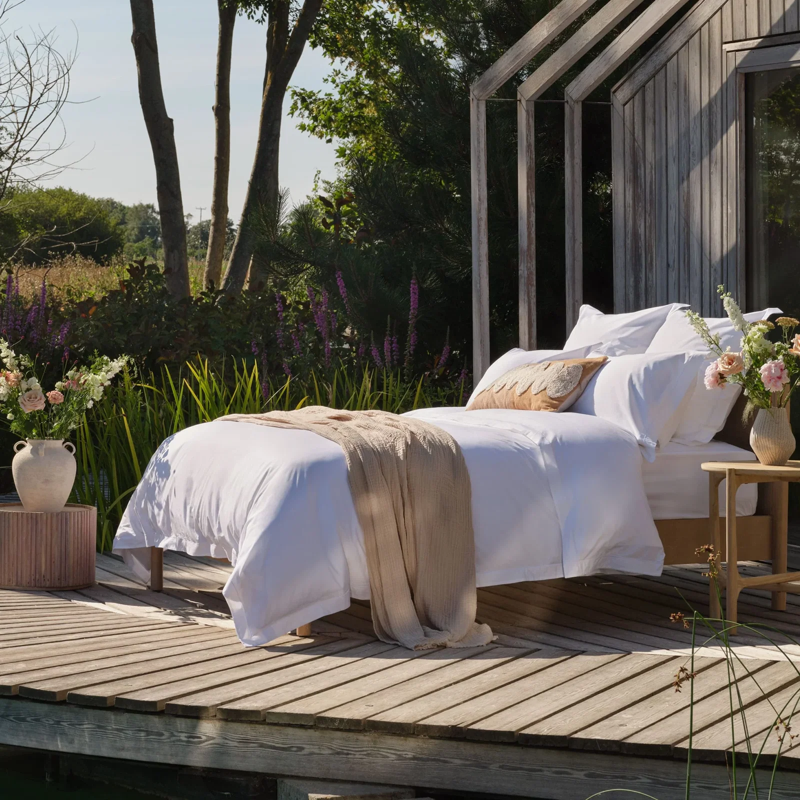 Image of Egyptian Cotton Percale Bedding Bundle (5% off)