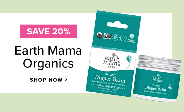 Save 20% on Earth Mama Organics