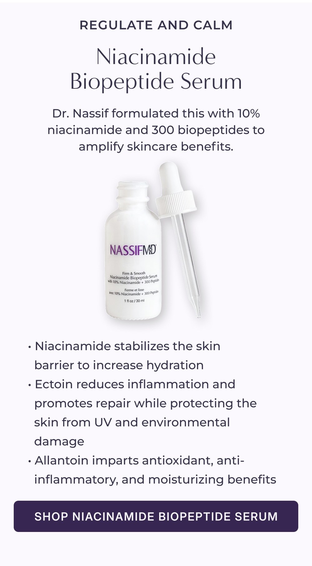 SHOP NIACINAMIDE BIOPEPTIDE SERUM