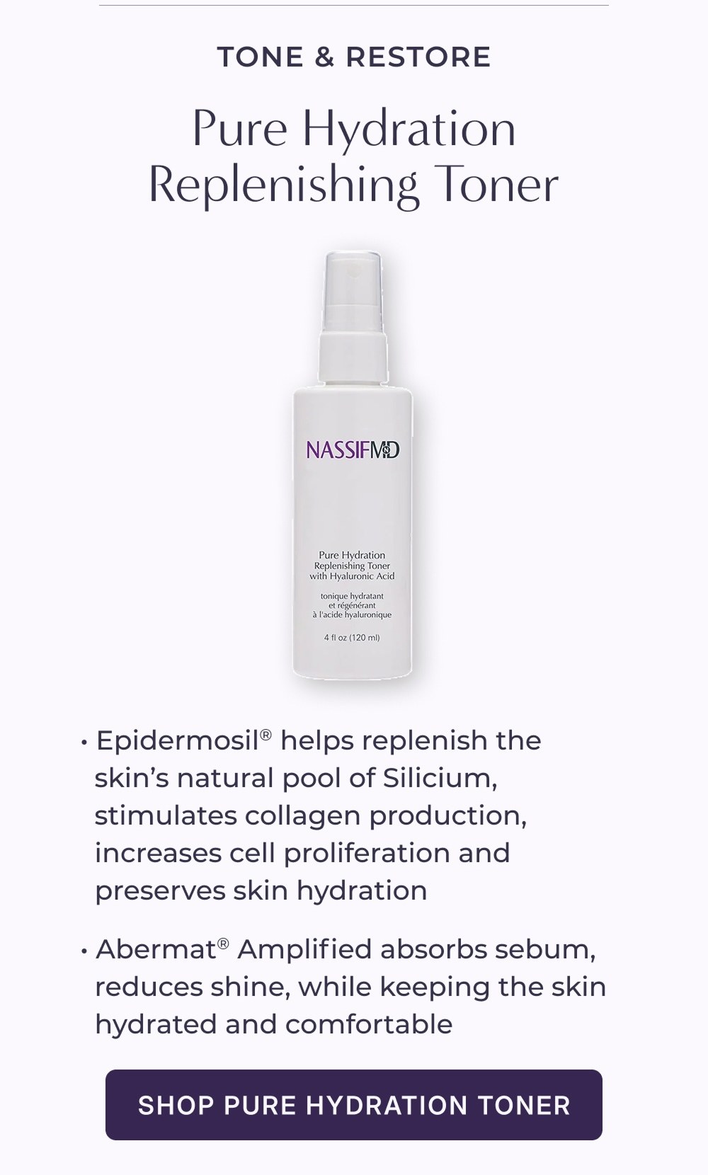 SHOP PURE HYDRATION TONER