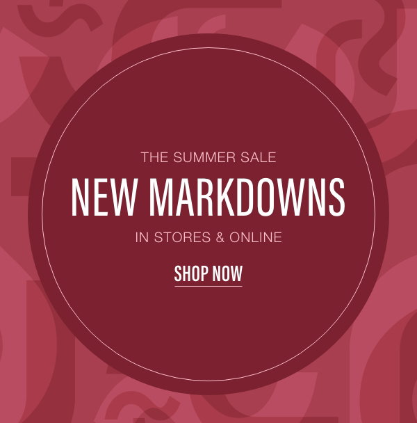 New Markdowns Up to 60% Off