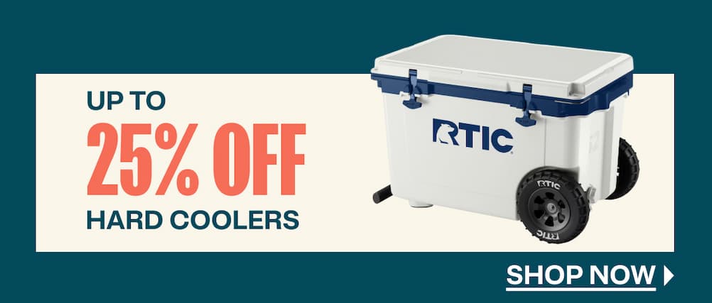 Up to 25% off Hard Coolers