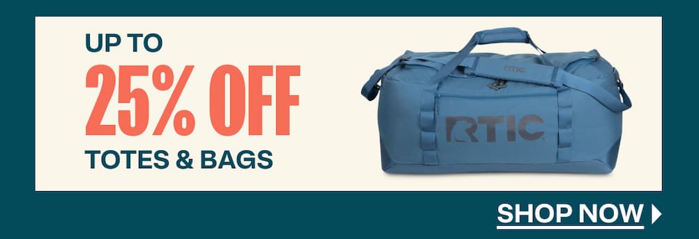 Up to 25% off totes & bags