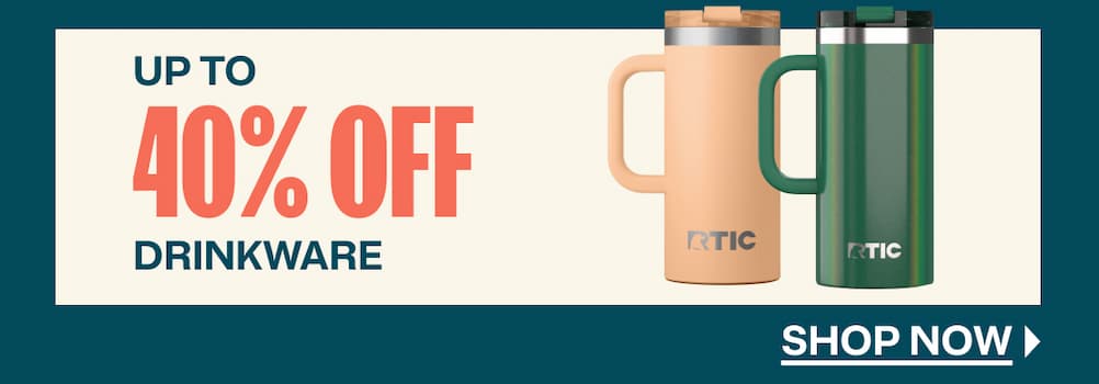 Up to 40% off drinkware
