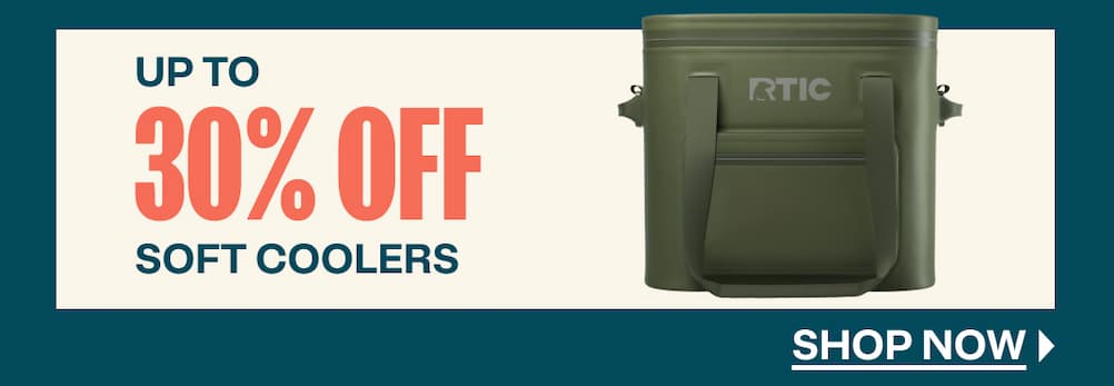 Up to 30% off soft coolers