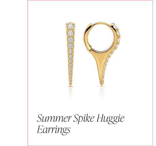 Summer Spike Huggie Earrings