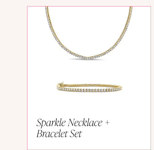 Sparkle Necklace + Bracelet Set