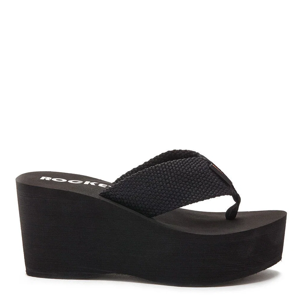 Image of Crush Black Webbing Flip Flop