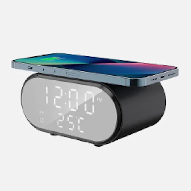 Snug Wireless Charger with Clock Stand, 15W