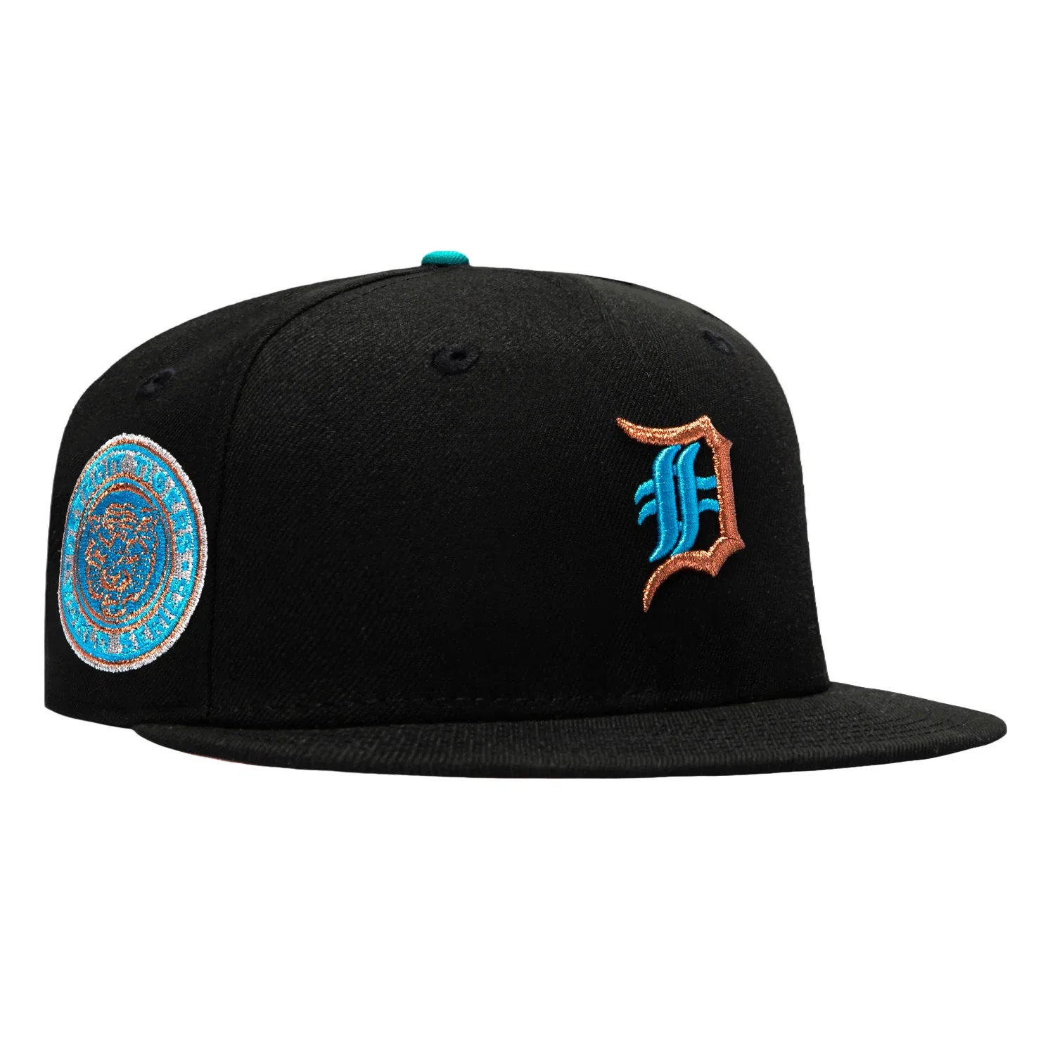 Image of New Era 59Fifty Navajo Pack Detroit Tigers 1968 World Series Patch Hat - Black