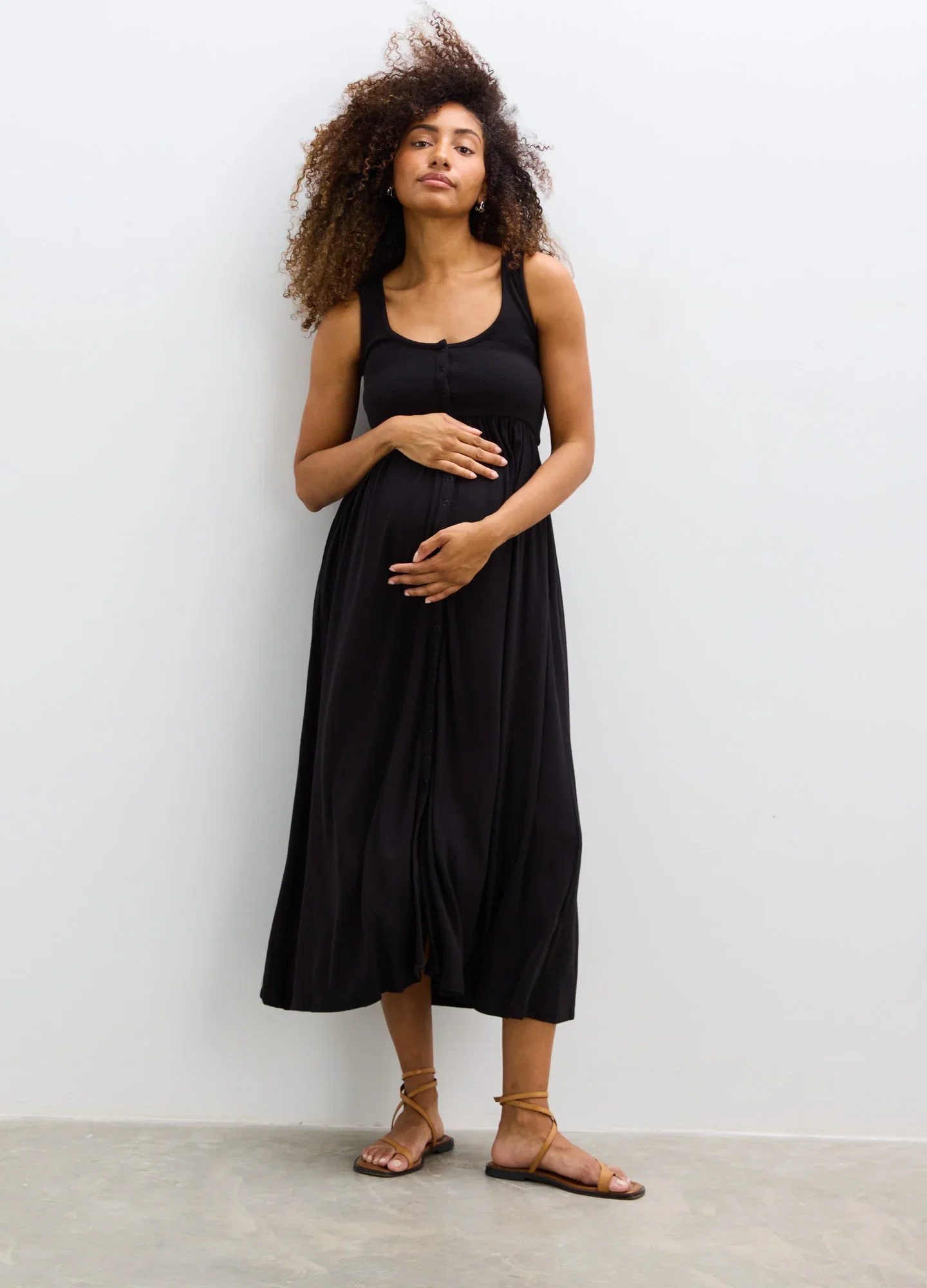 Image of The Softest Rib Nursing Tank Dress