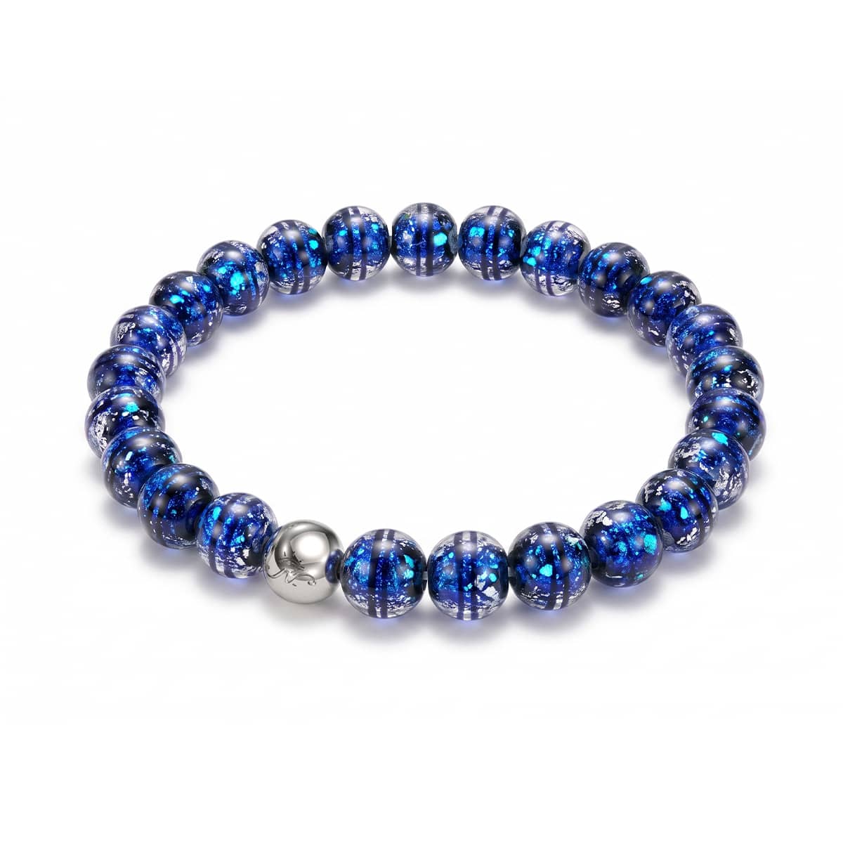 Image of Midnight Sapphire | Firework Glass Orbit Bracelet
