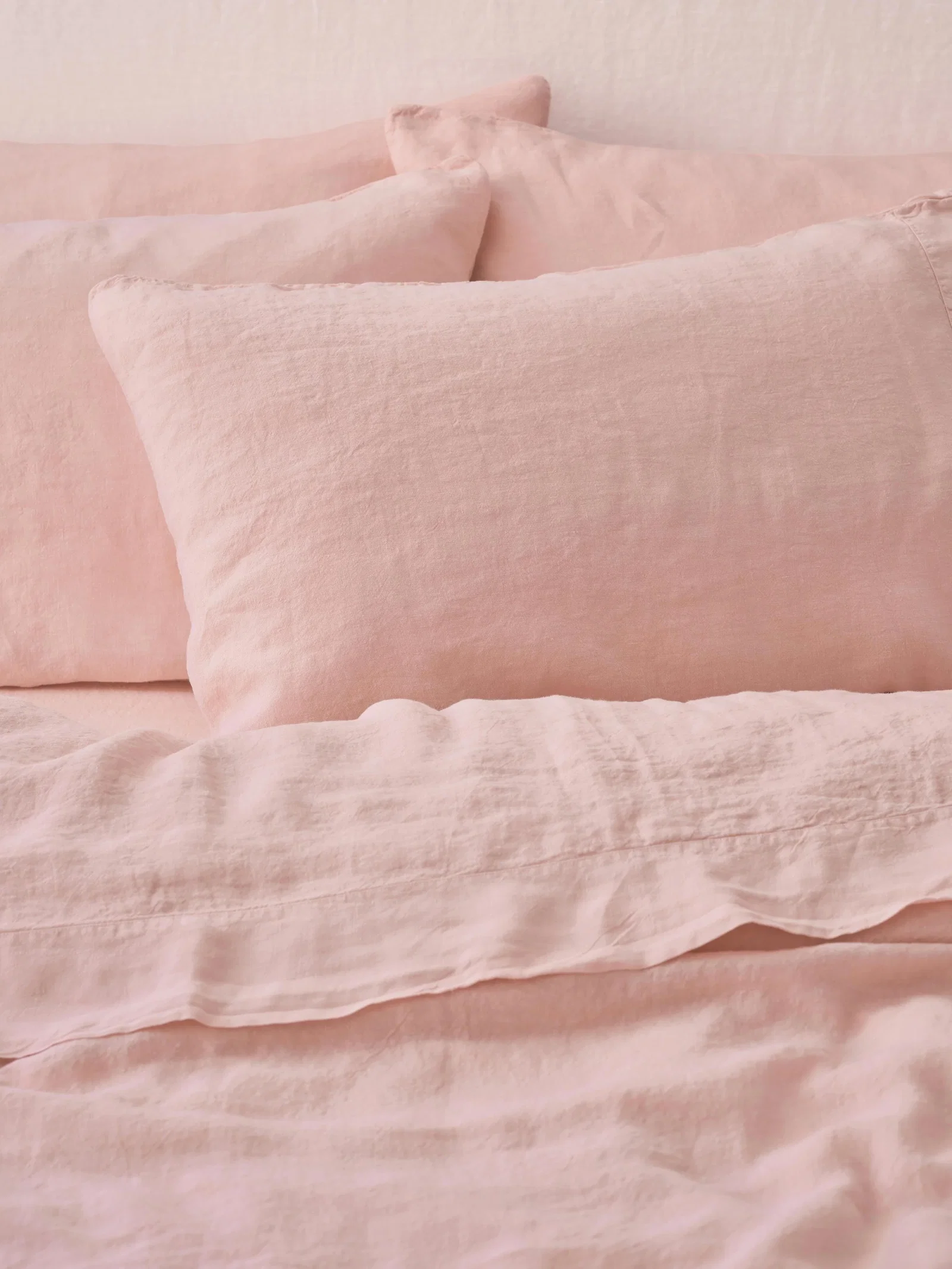 Image of Rose 100% Linen Pillowcases (Pair)