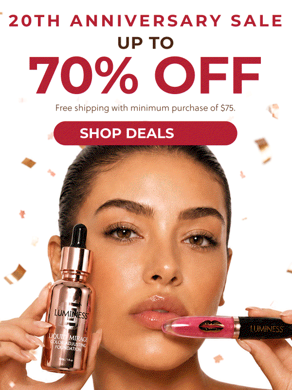 20th ANNIVERSARY SALE: UP TO 70% OFF + FREE SHIPPING!