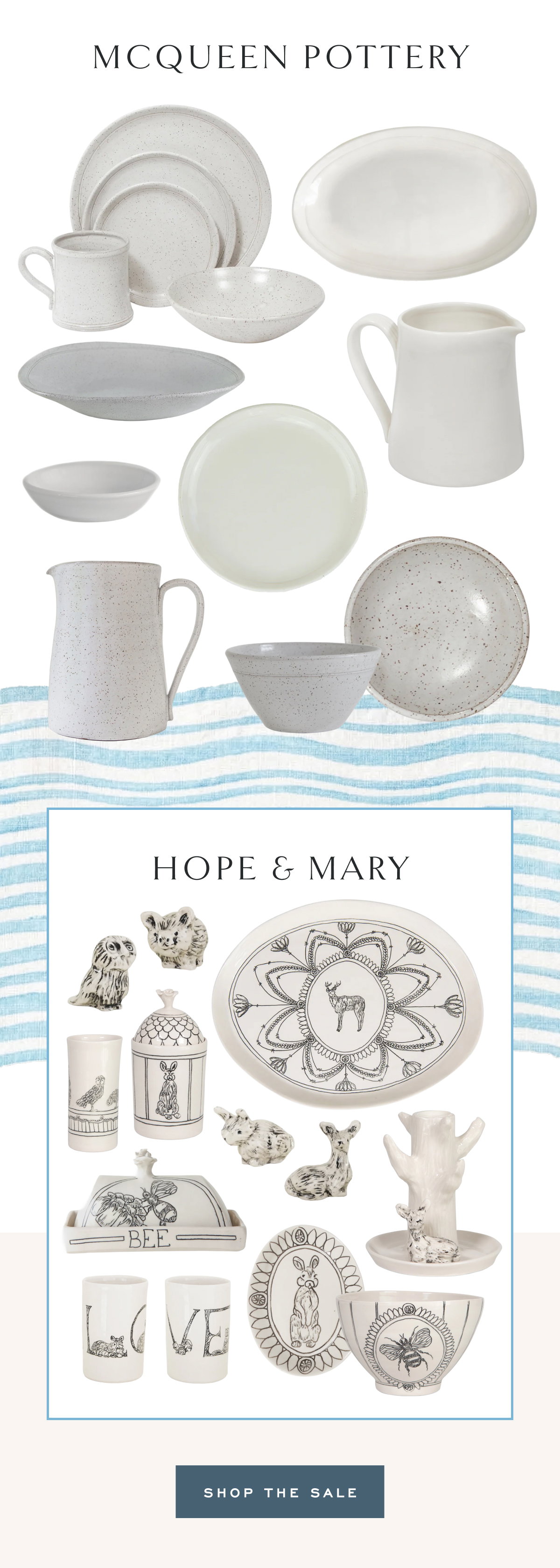 McQueen Pottery Hope & Mary