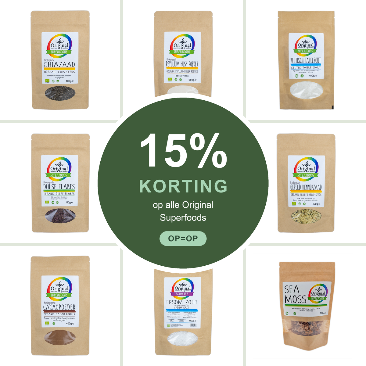 15% korting