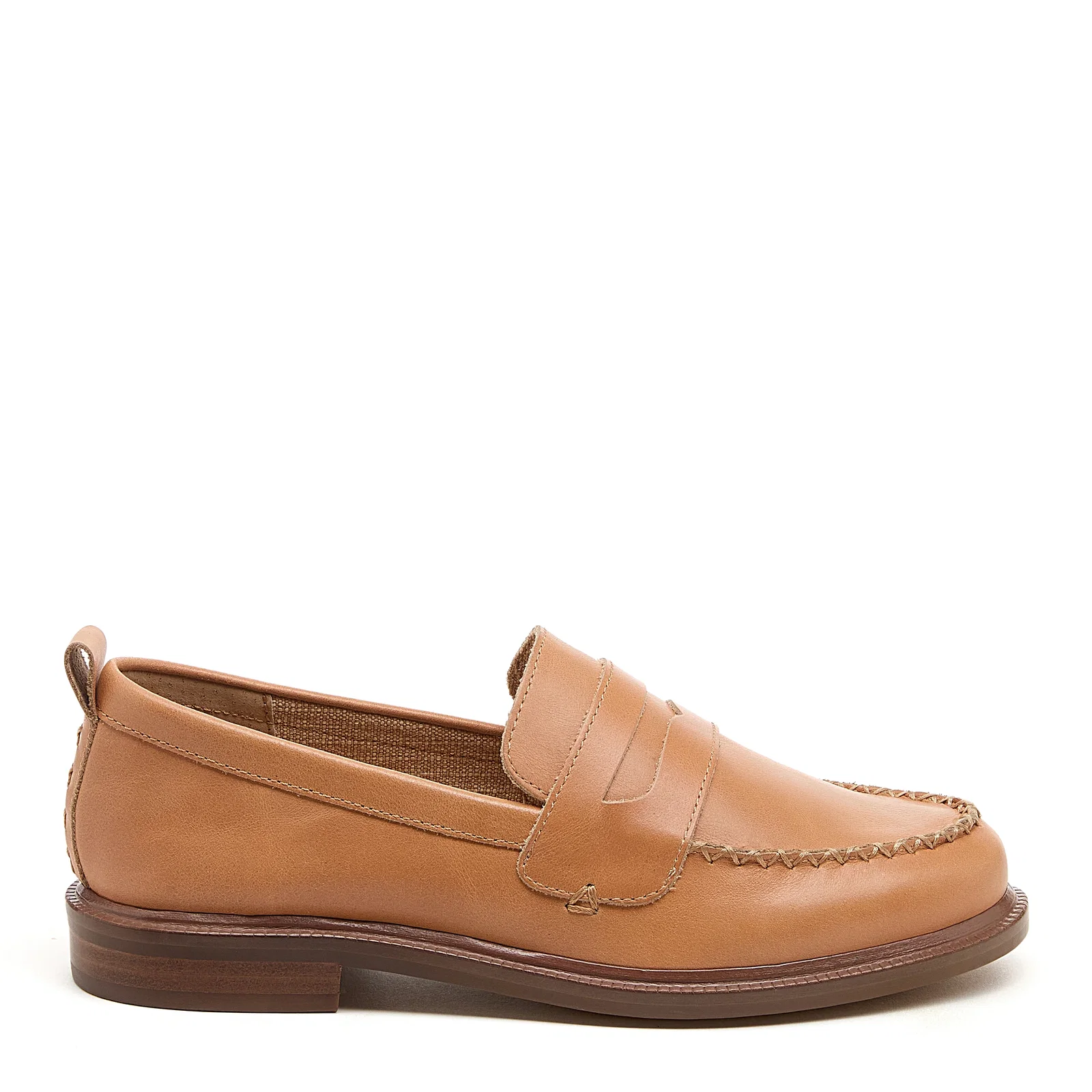 Image of Lens Cookie Dough Leather Loafers