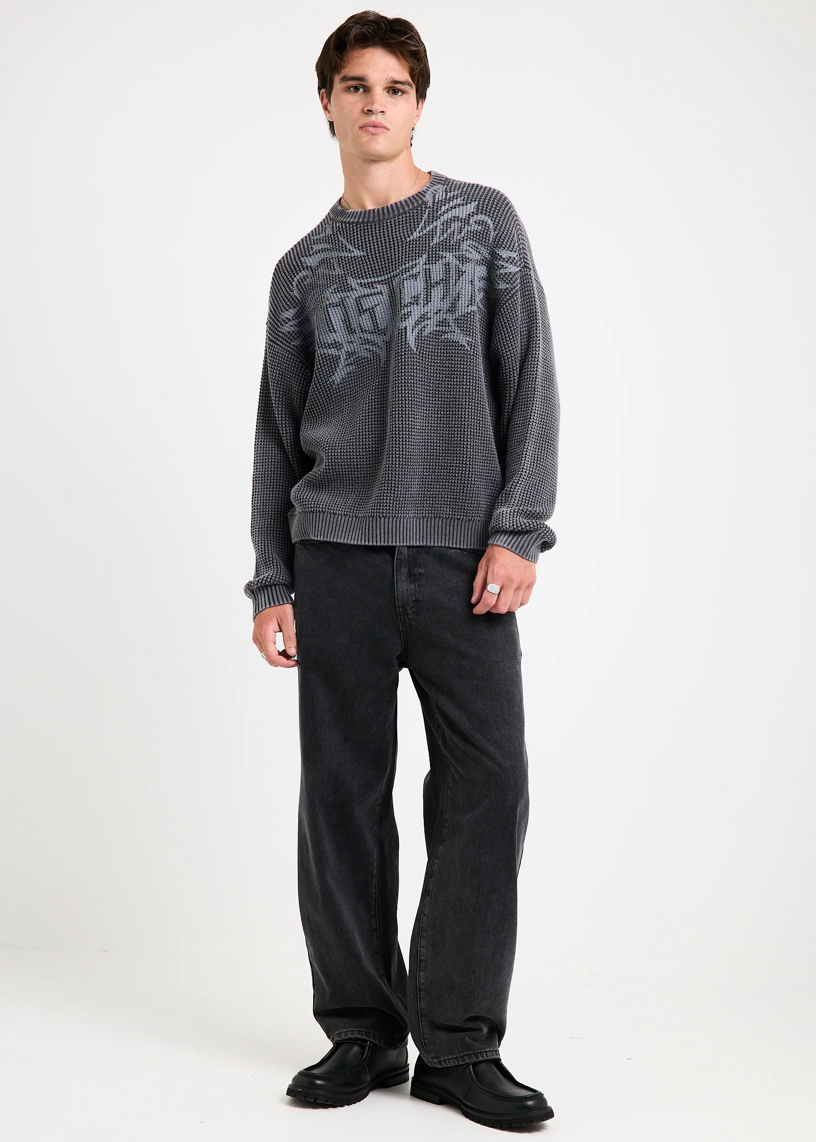 Image of Knocker Wide Leg Denim Jeans
