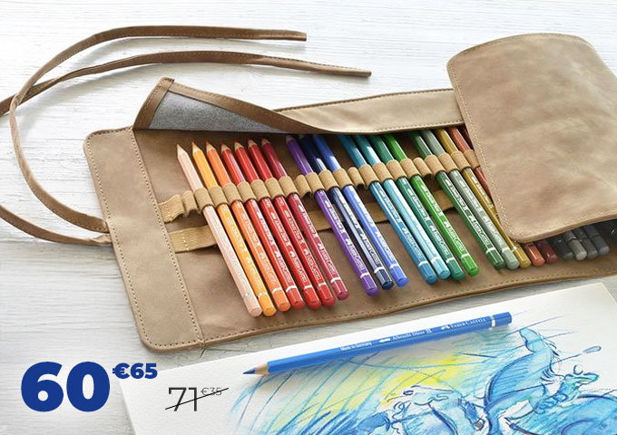Trousse Rouleau + 30 Crayons aquarellables A. Dürer - Faber-Castel