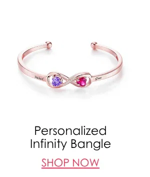 Personalized Infinity Bangle