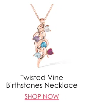 Twisted Vine Birthstones Necklace