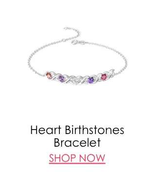 Heart Birthstones Bracelet