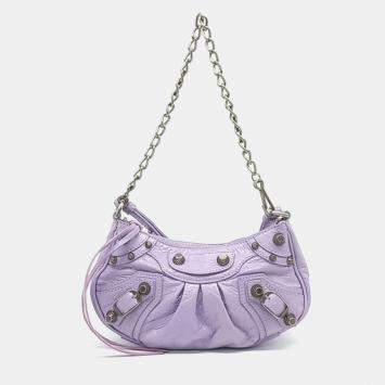 Purple Leather Le Cagol Mini S