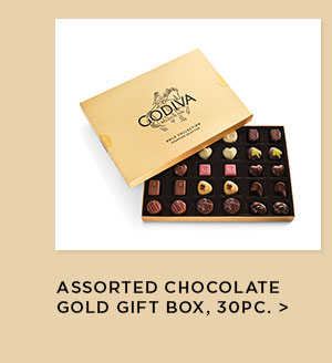 Assorted Chocolate Gold Gift Box, 30pc.