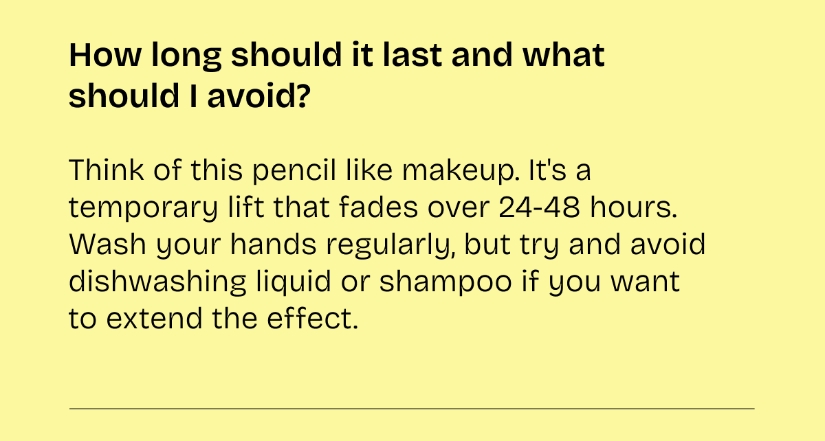 How long should it last and what should I avoid?