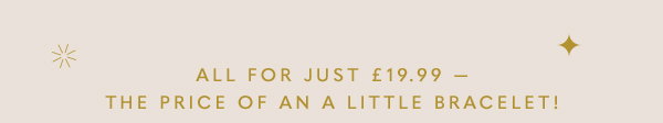 All for just £19.99 - The price of an A Little Bracelet!