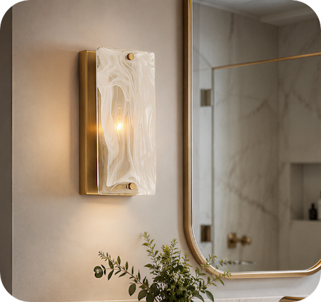 Legacy Brass Wall Sconce from the Veil Collection