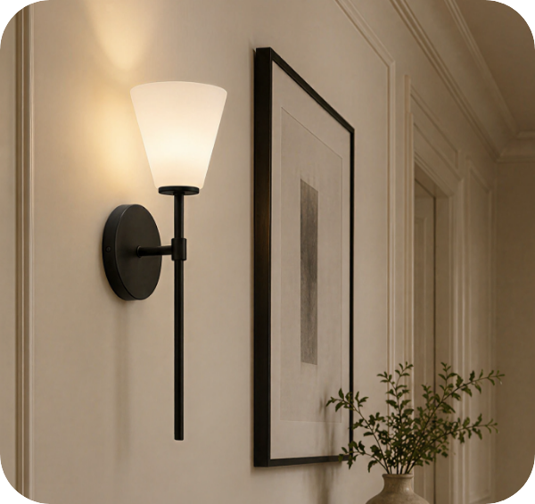 Blair 1-Light Wall Sconce in Matte Black