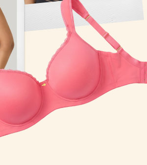 Lace Trimmed Full Coverage Butterfly Bra