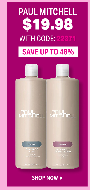 SHOP $19.98 PAUL MITCHELL LITERS WITH CODE 22371