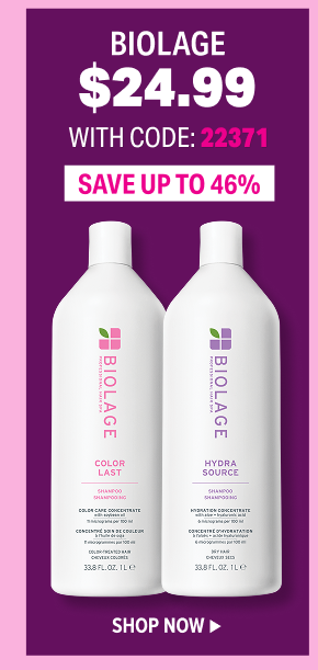 SHOP BIOLAGE LITERS AT $24.99 WITH CODE 22371