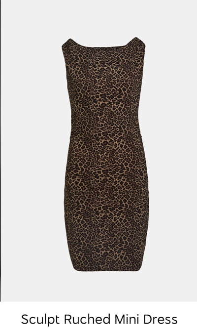 Sculpt Ruched Mini Dress